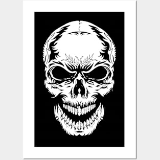 skull head Posters and Art